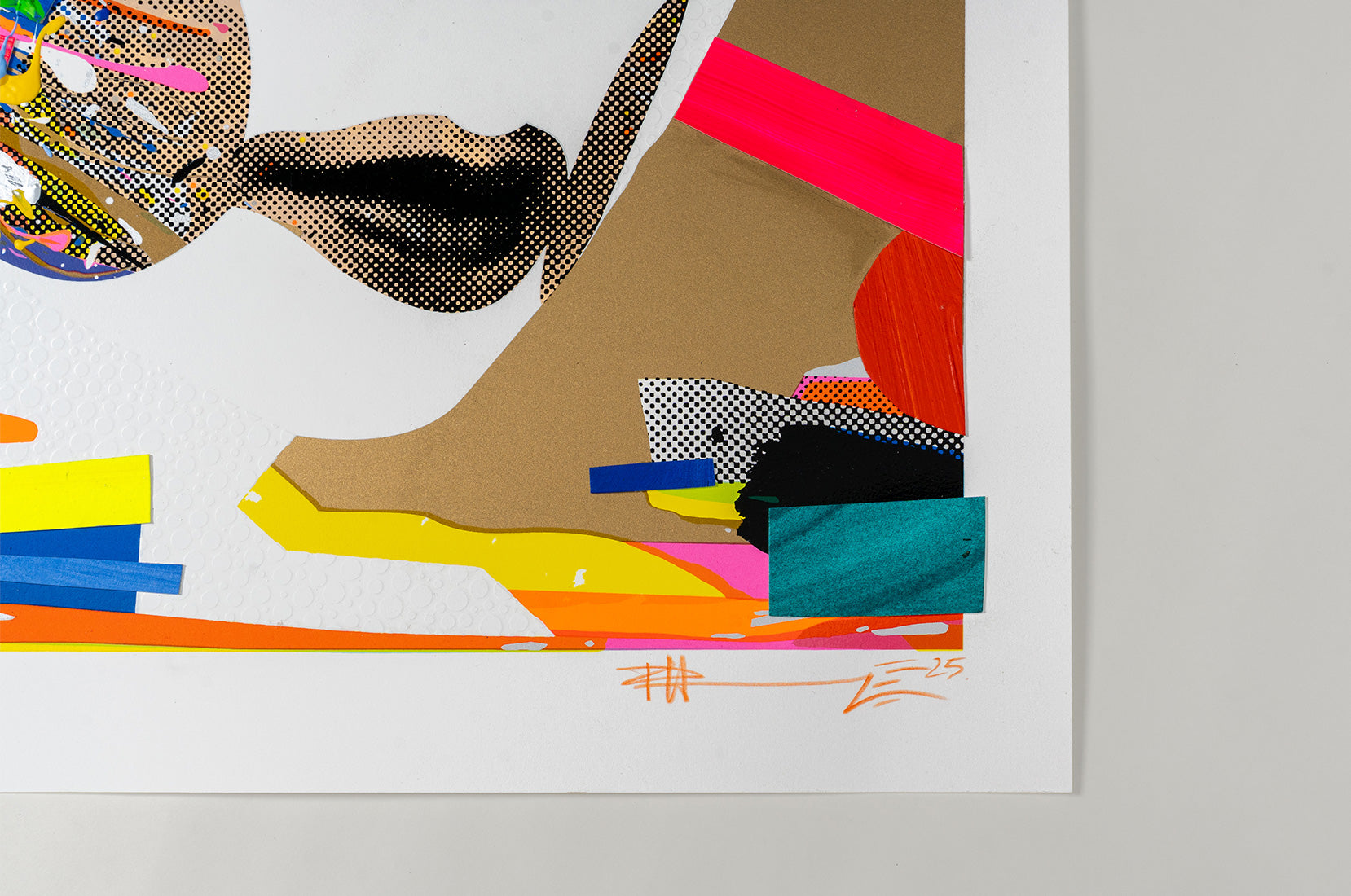 Ignition print by Alexandre Farto aka Vhils on sale at Underdogs gallery