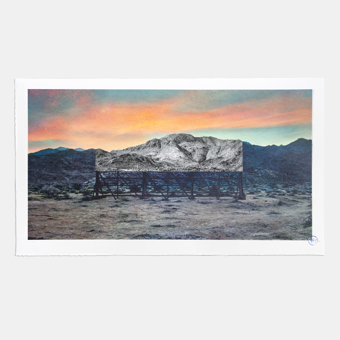 Image Product - Trompe l'oeil, Death Valley, Billboard, March 4, 2017, 5:41 pm, California, USA