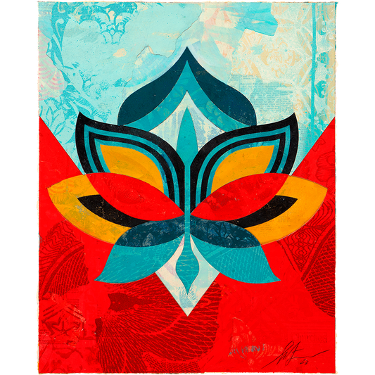 Limited edition Lotus Study Version piece by Shepard Fairey available at Underdogs