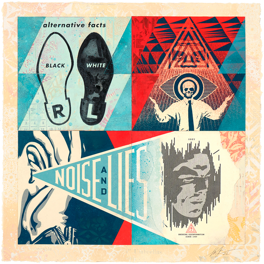 Limited edition Modular Discourse piece by Shepard Fairey available at Underdogs