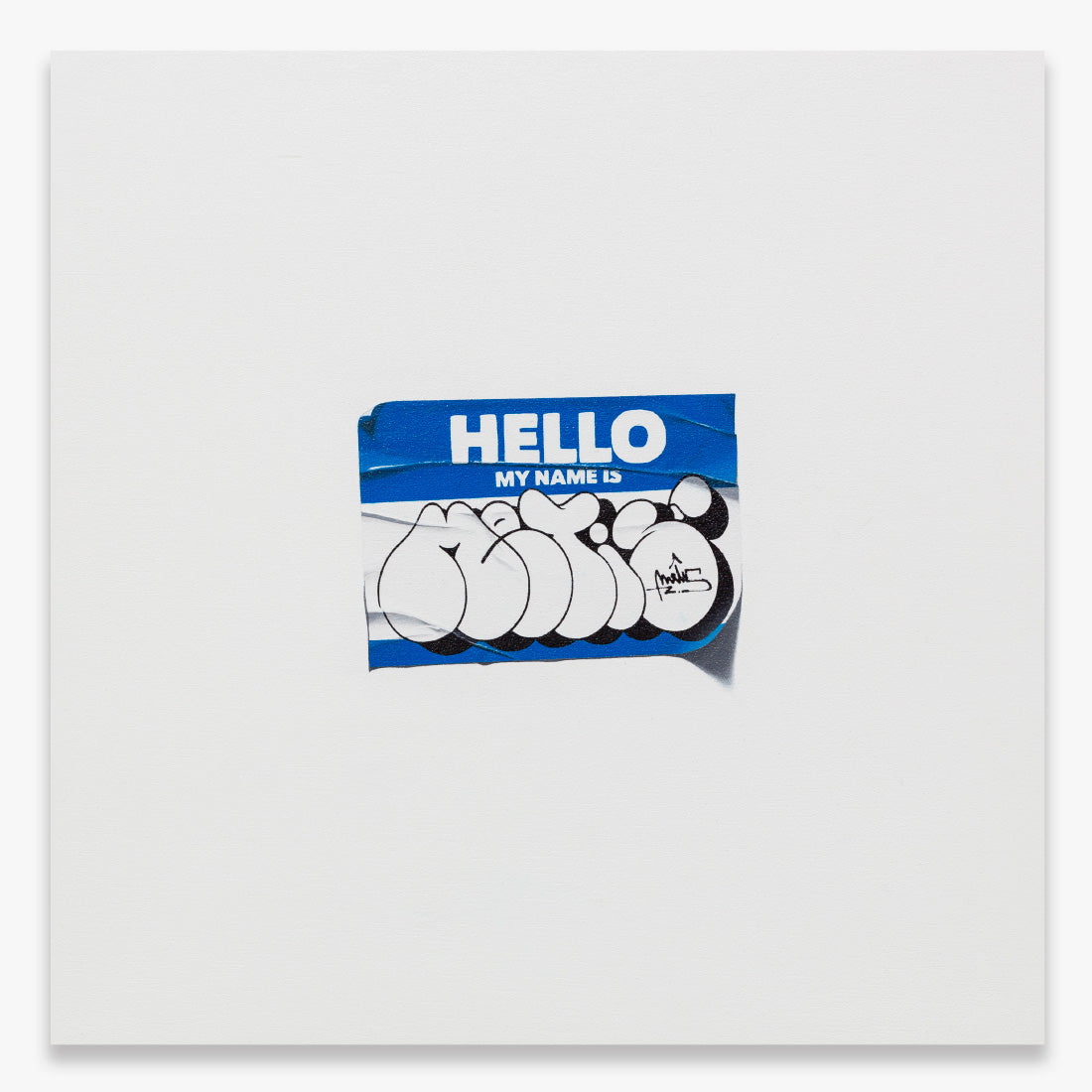 Sticker Hello My Name is Metis BLUE I