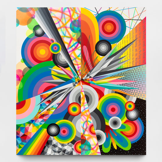 Collectible Kaos Directions art piece by Okuda San Miguel, sold via Underdogs