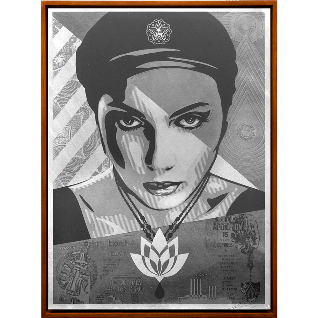 Oil Lotus Woman
