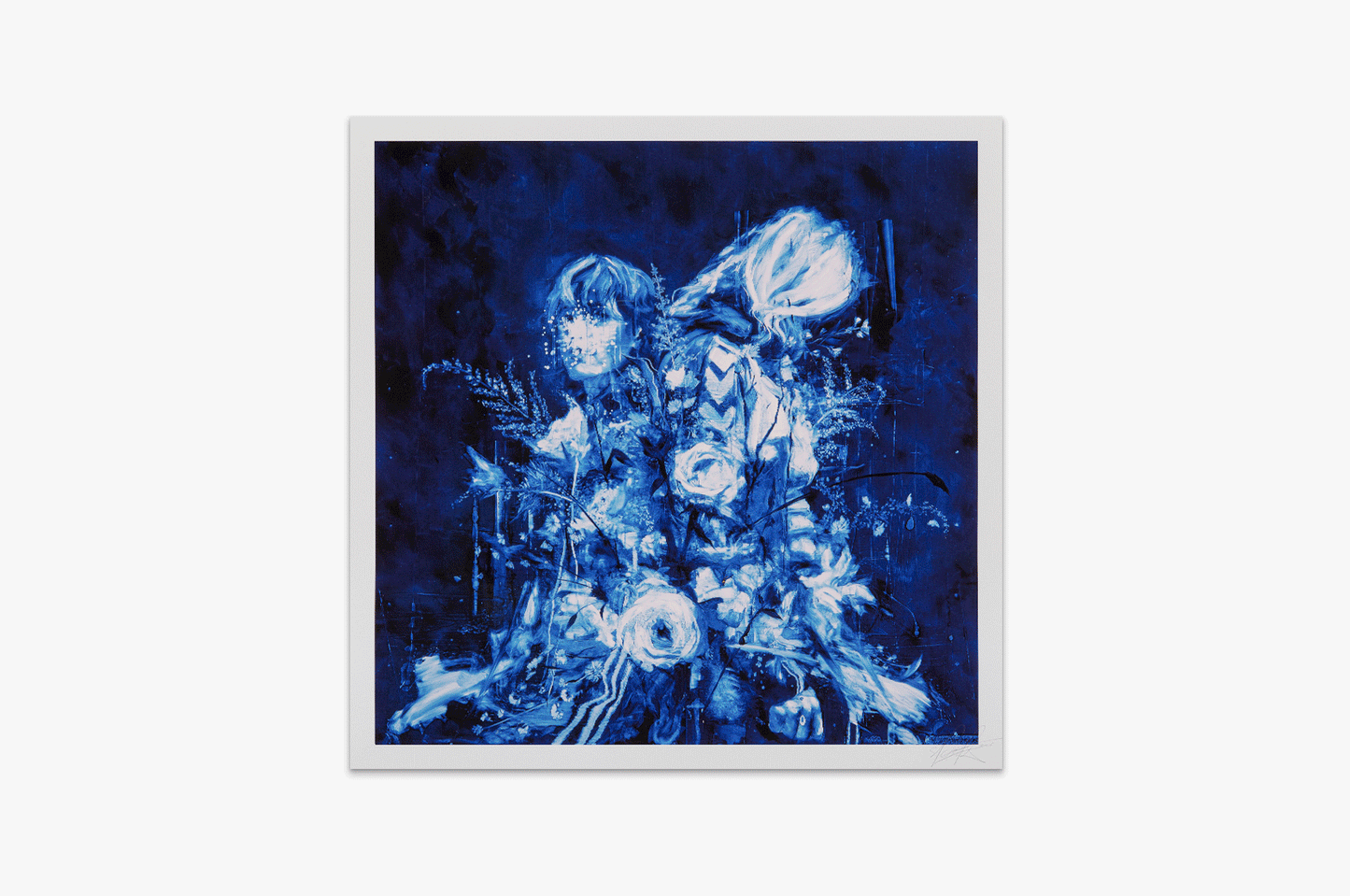 Full view of Les Combattantes by Corentin Spear contemporary giclée print on paper