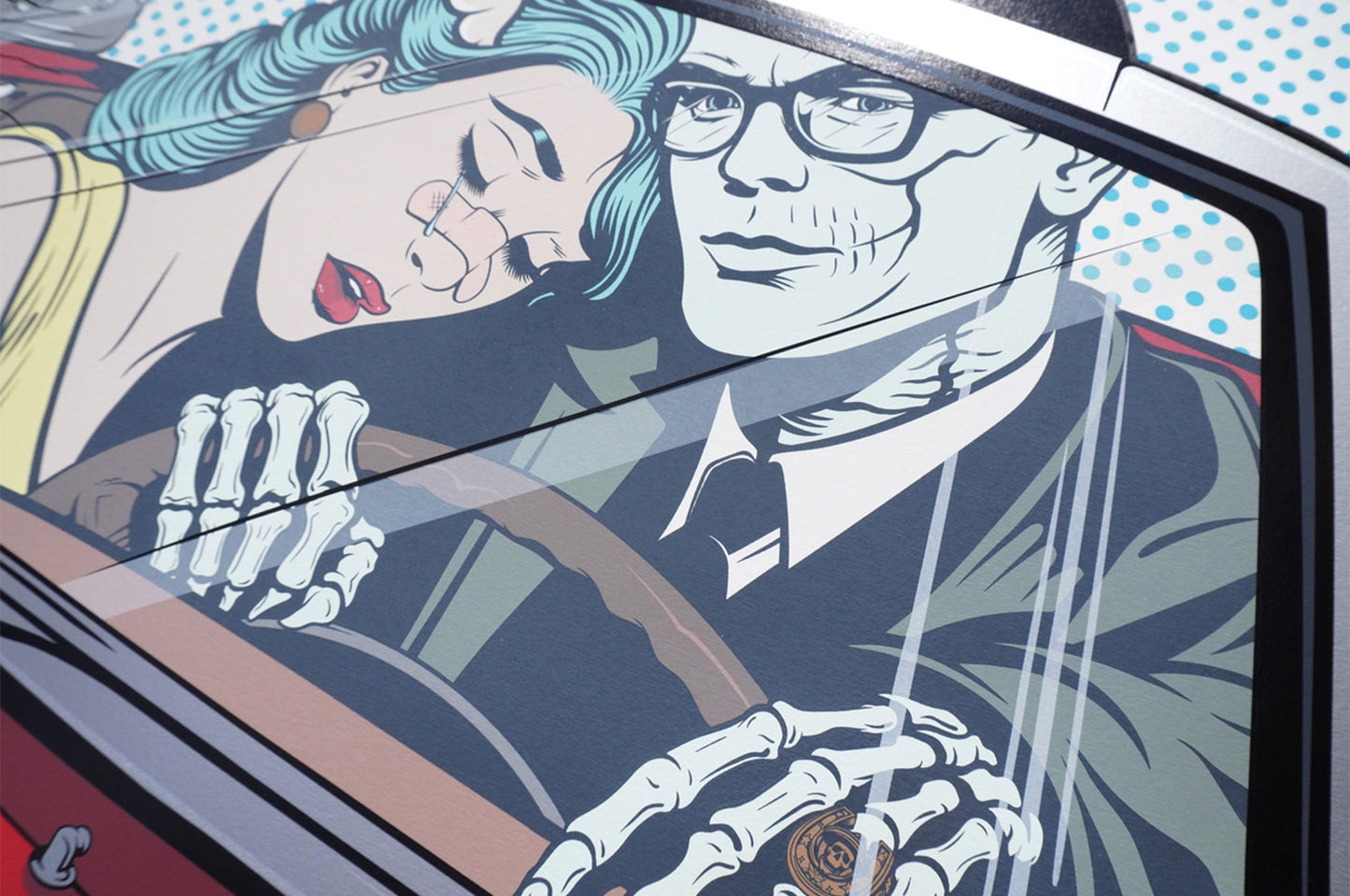 Heartbreak Highway artwork detail, signed screen print on paper, Underdogs Gallery