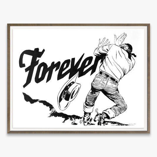 Forever FAILE by FAILE, unique piece, acrylic and silkscreen ink on paper, 2026
