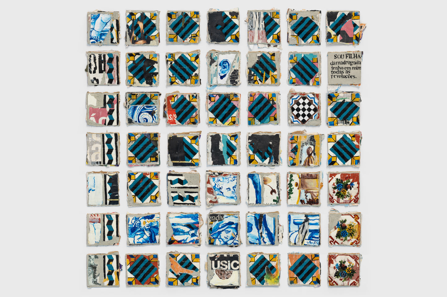 All 49 editions were created from the single panel illustrated here, shown for reference.