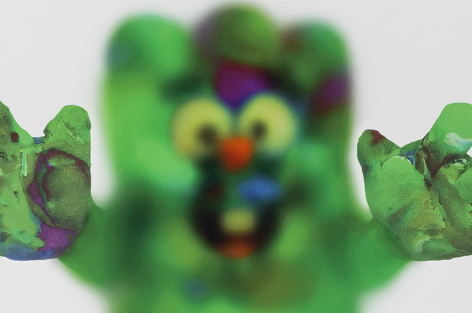 Through the fog artwork detail blurred character by Timur Fork Underdogs Gallery limited edition print