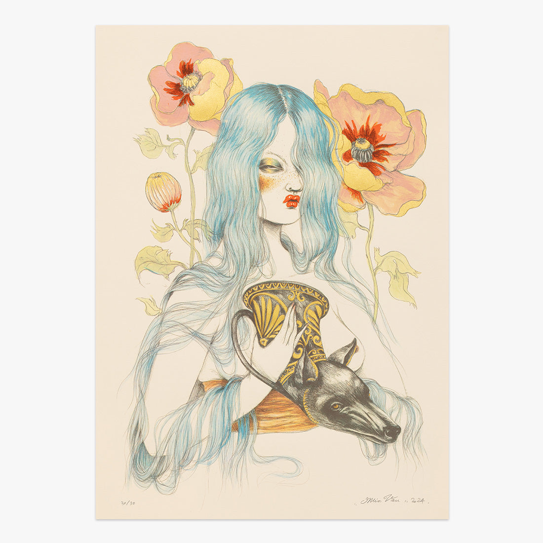 Lady with Poppies