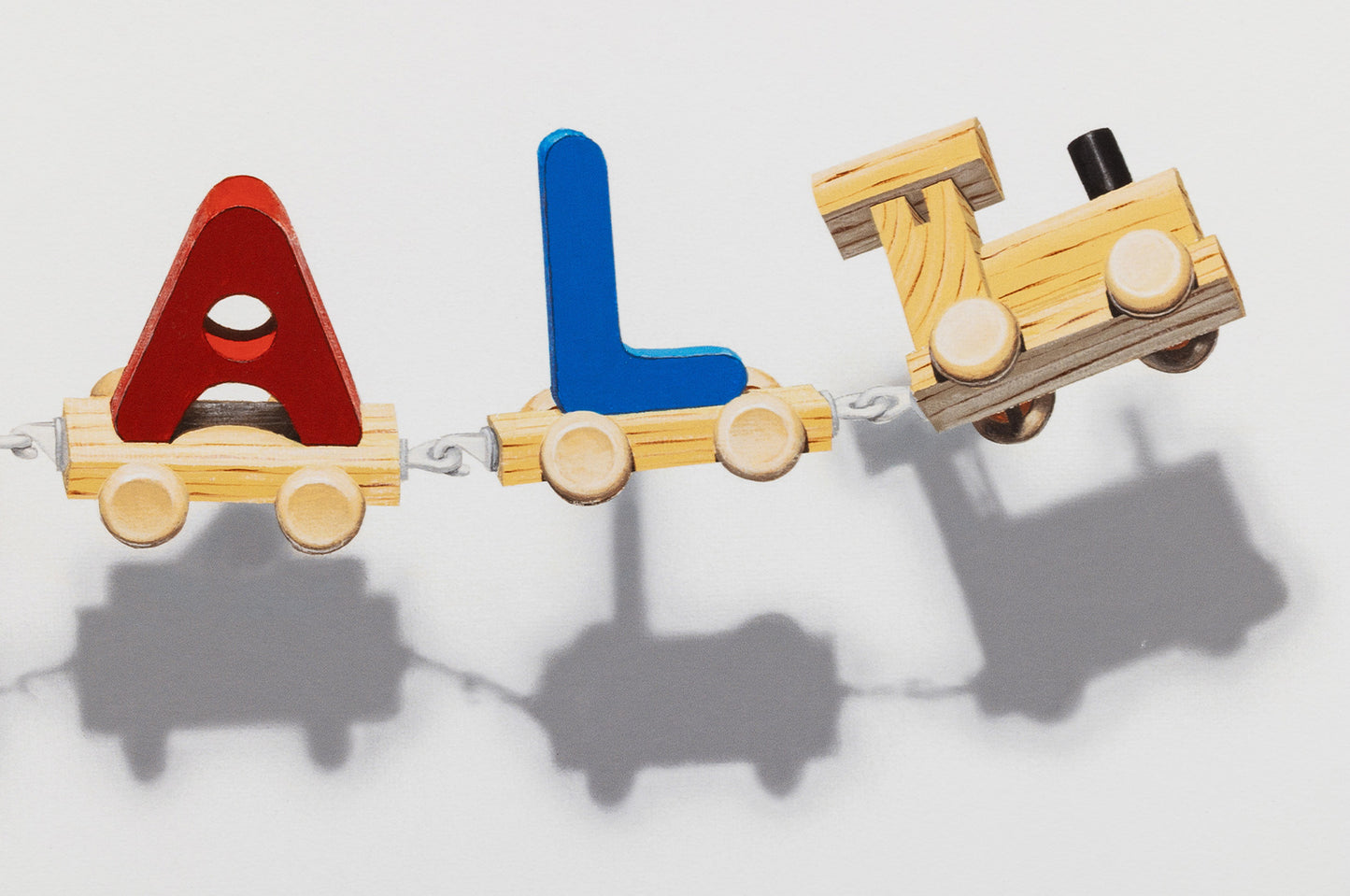 Collectible Toy Train X Vandal art piece by Nuno Viegas, sold via Underdogs