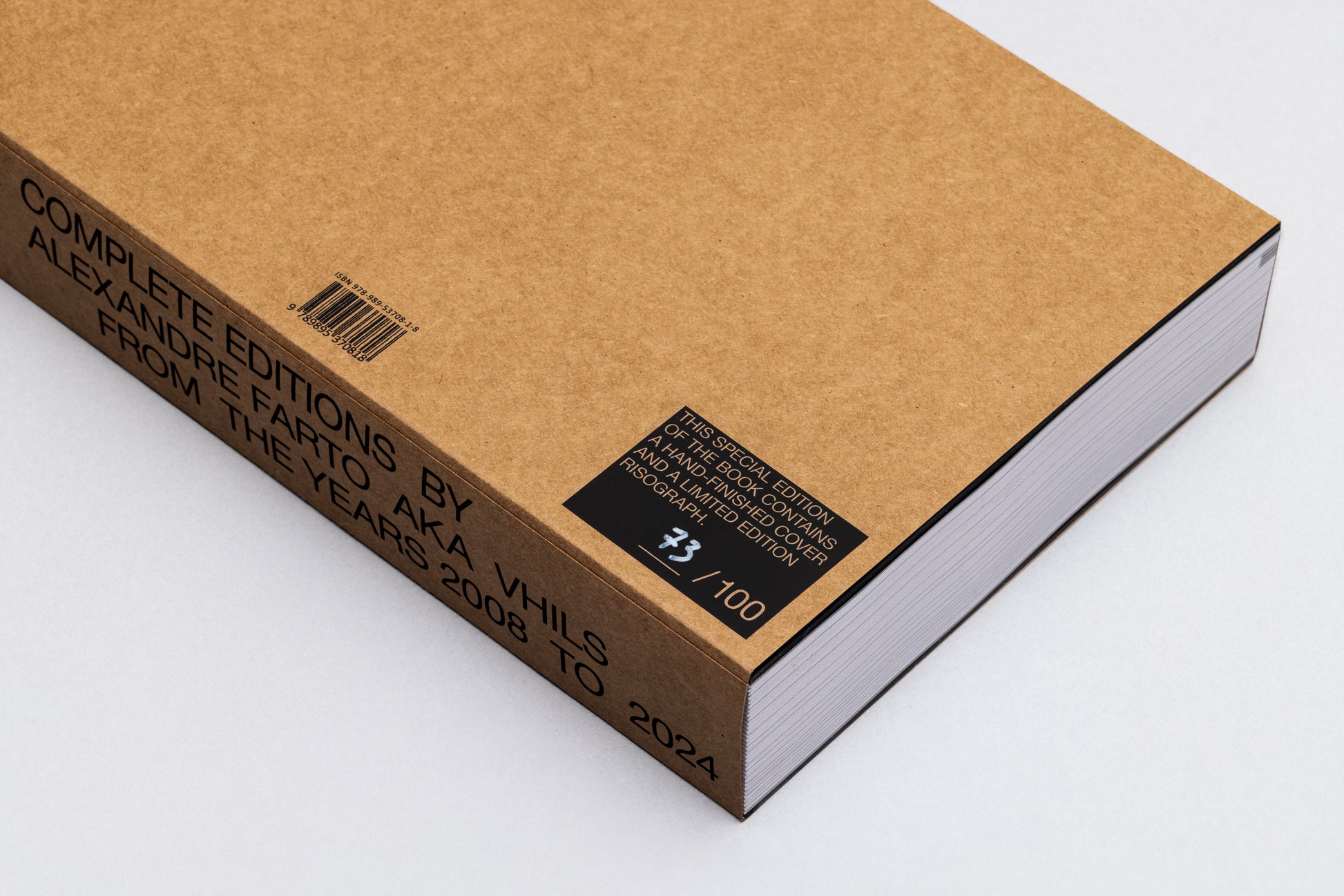 Special edition box of The Complete Editions 2008–2024 book by Vhils, Underdogs Gallery