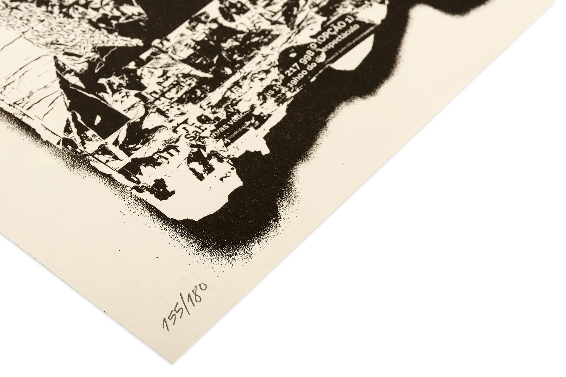 Limited edition Vhils Risograph Pack piece by Underdogs available at Underdogs
