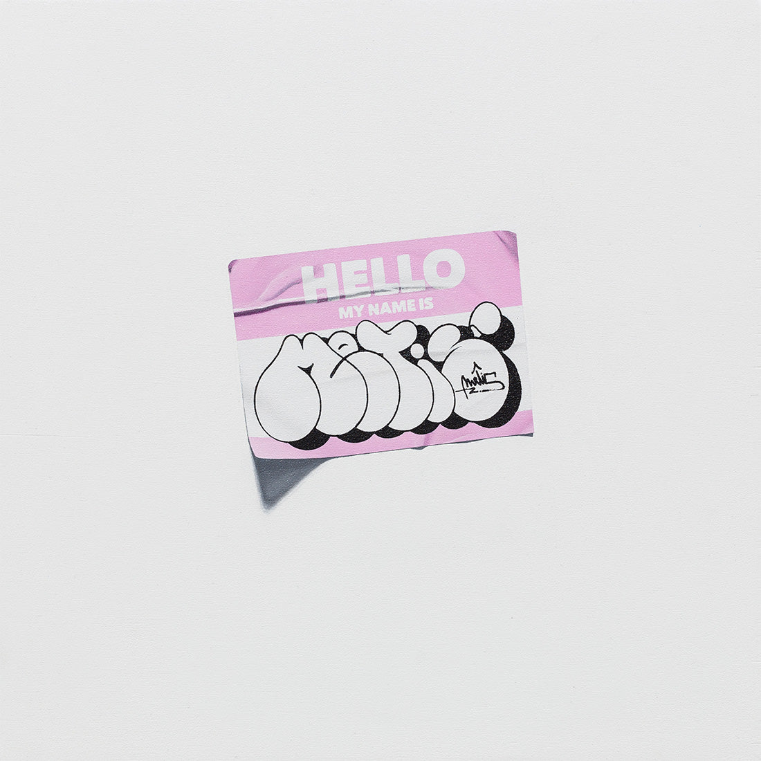 Sticker Hello My Name is Metis PINK I