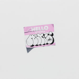 Sticker Hello My Name is Metis PINK I