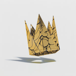 Golden Paper Crown V