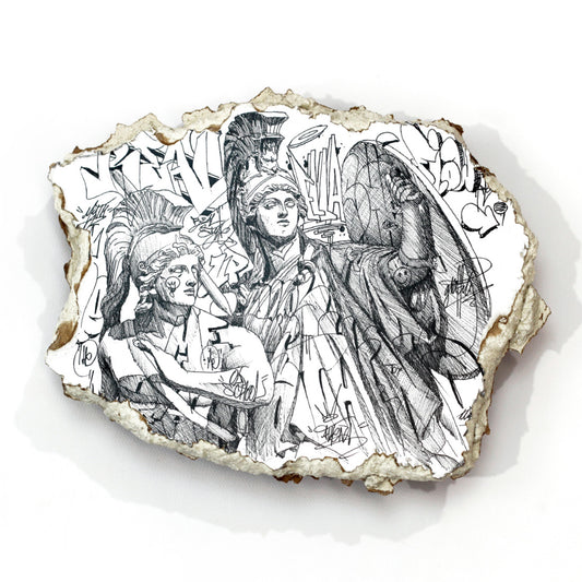 Untitled (Athena and young hero Diaspasis)