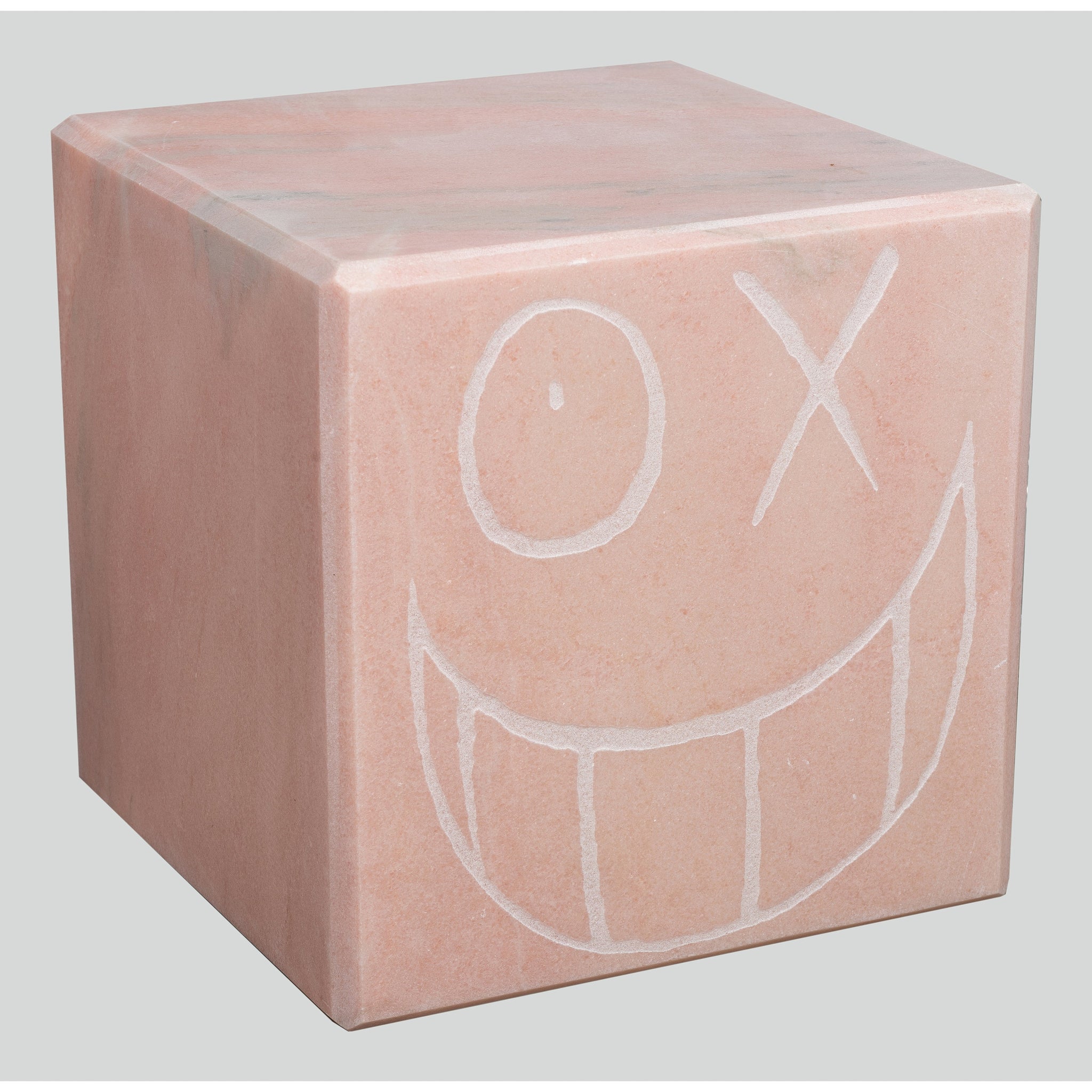 Mr. A Pink Marble Cube 30 cm 1