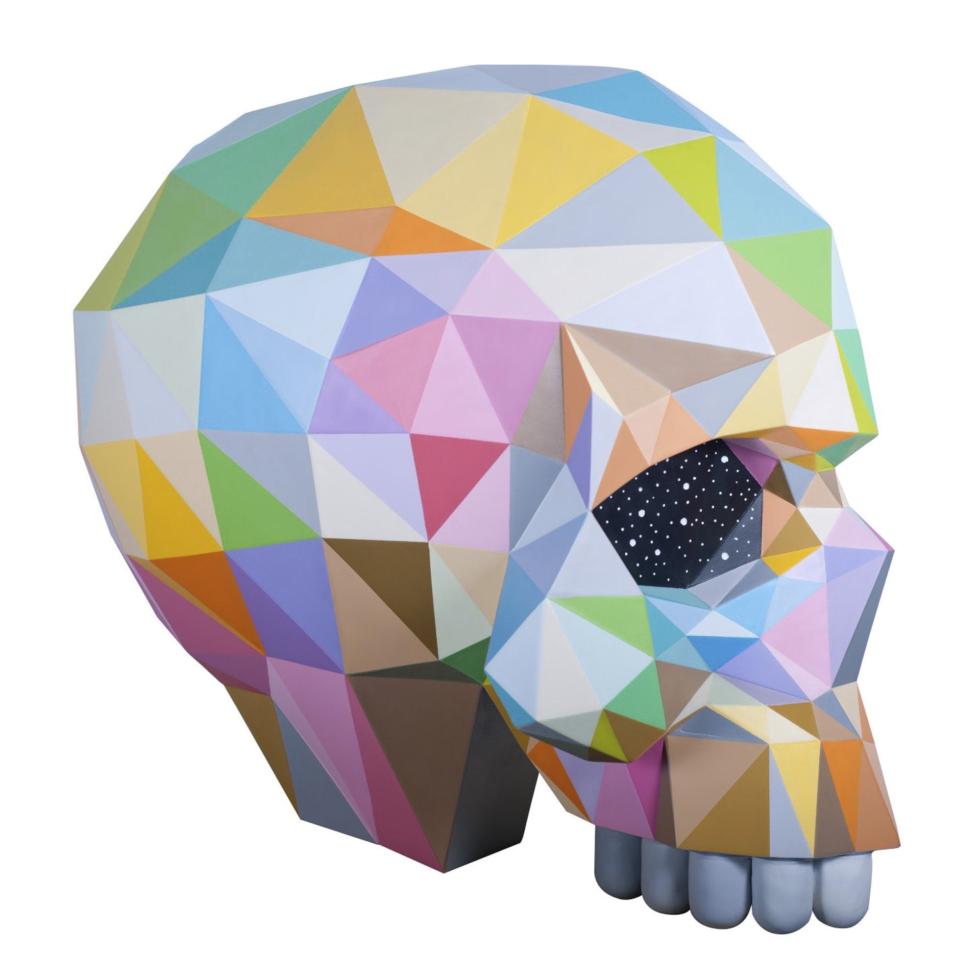 Okuda San Miguel - Half Skull Head