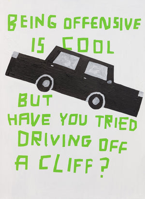 Not like a real cliff, but one where you fall, die and automatically resurrect as a better person