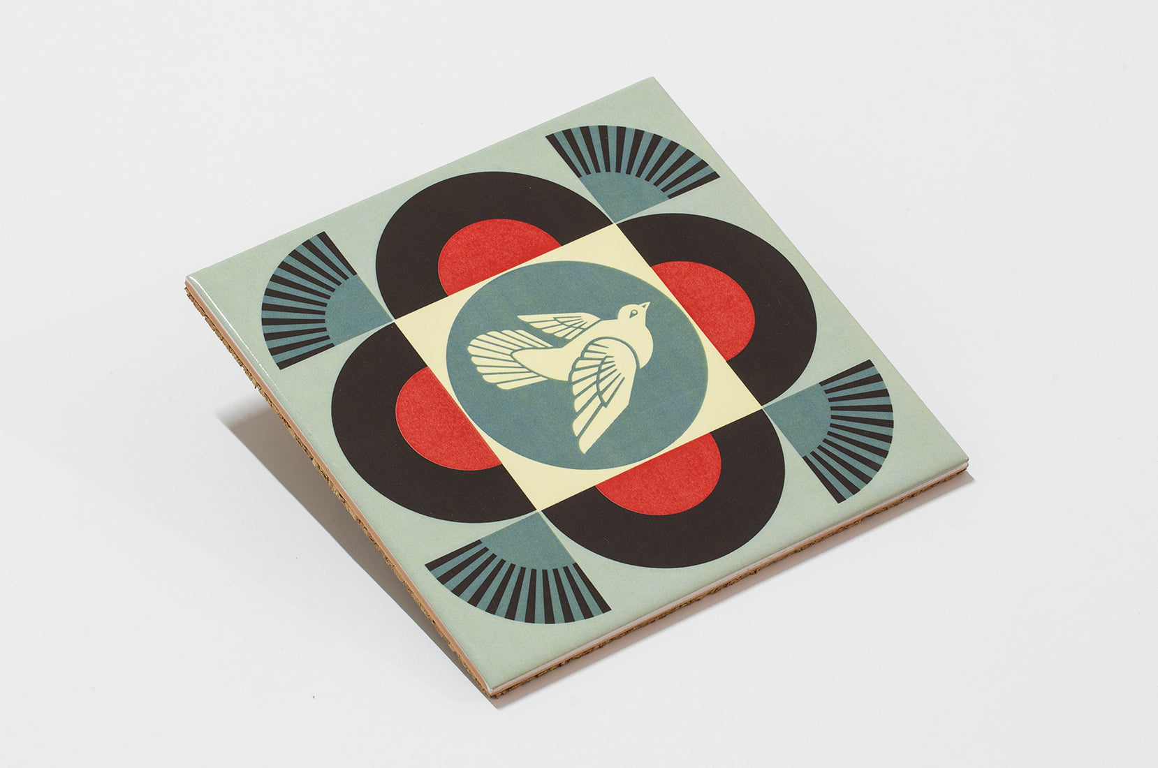 Geometric Dove (Black) - Shepard Fairey