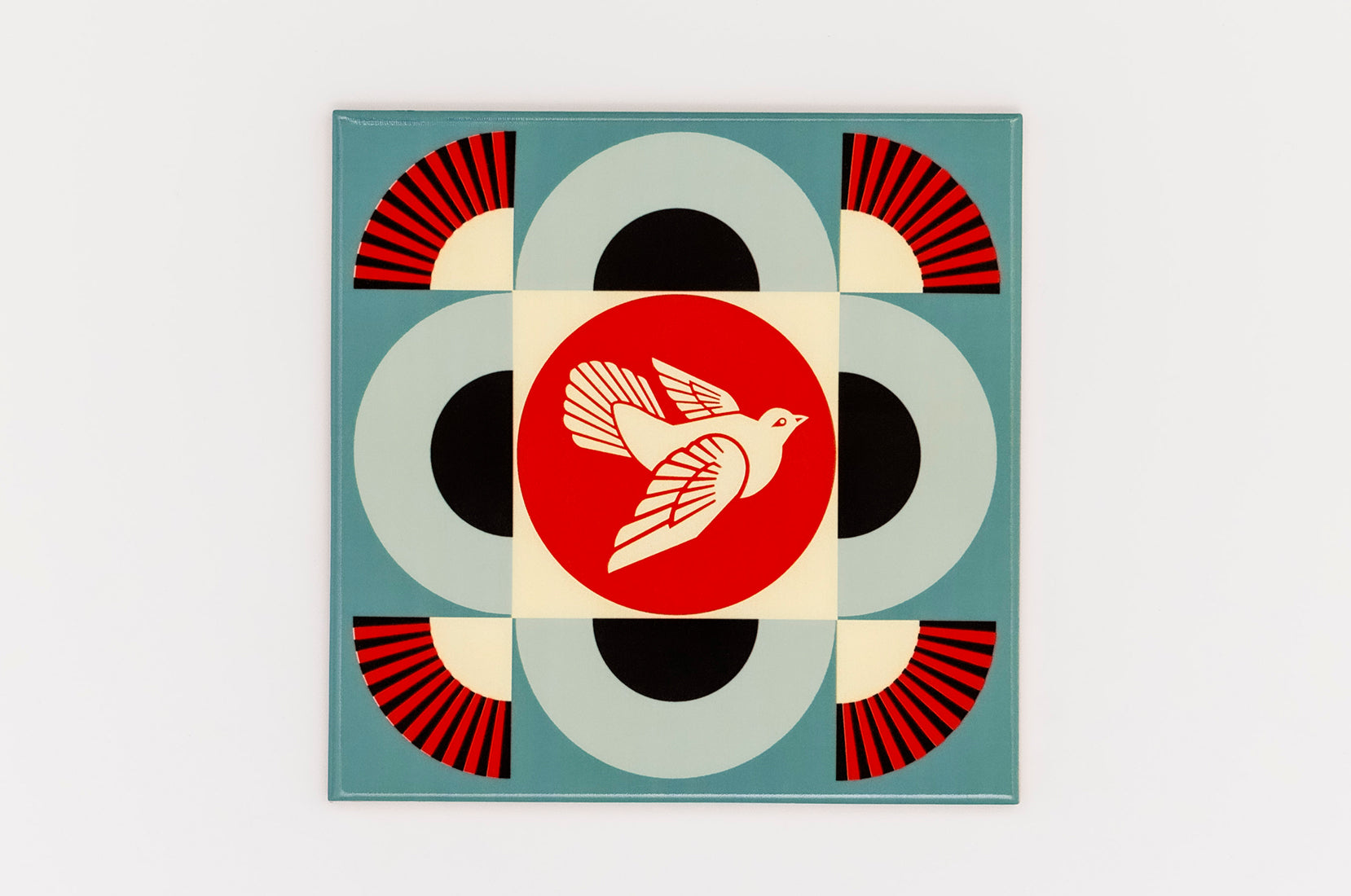 Geometric Dove (Blue) - Shepard Fairey